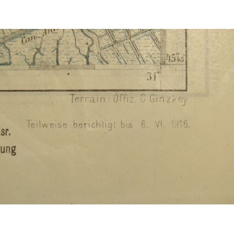 WW1 K.u.K Österreichische Karte von Strassoldo -Italien. Espenlaub militaria